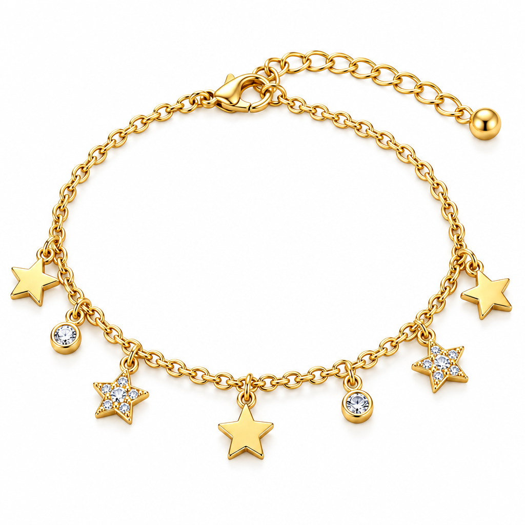 Varenmere™ Star Charm Chain Bracelet