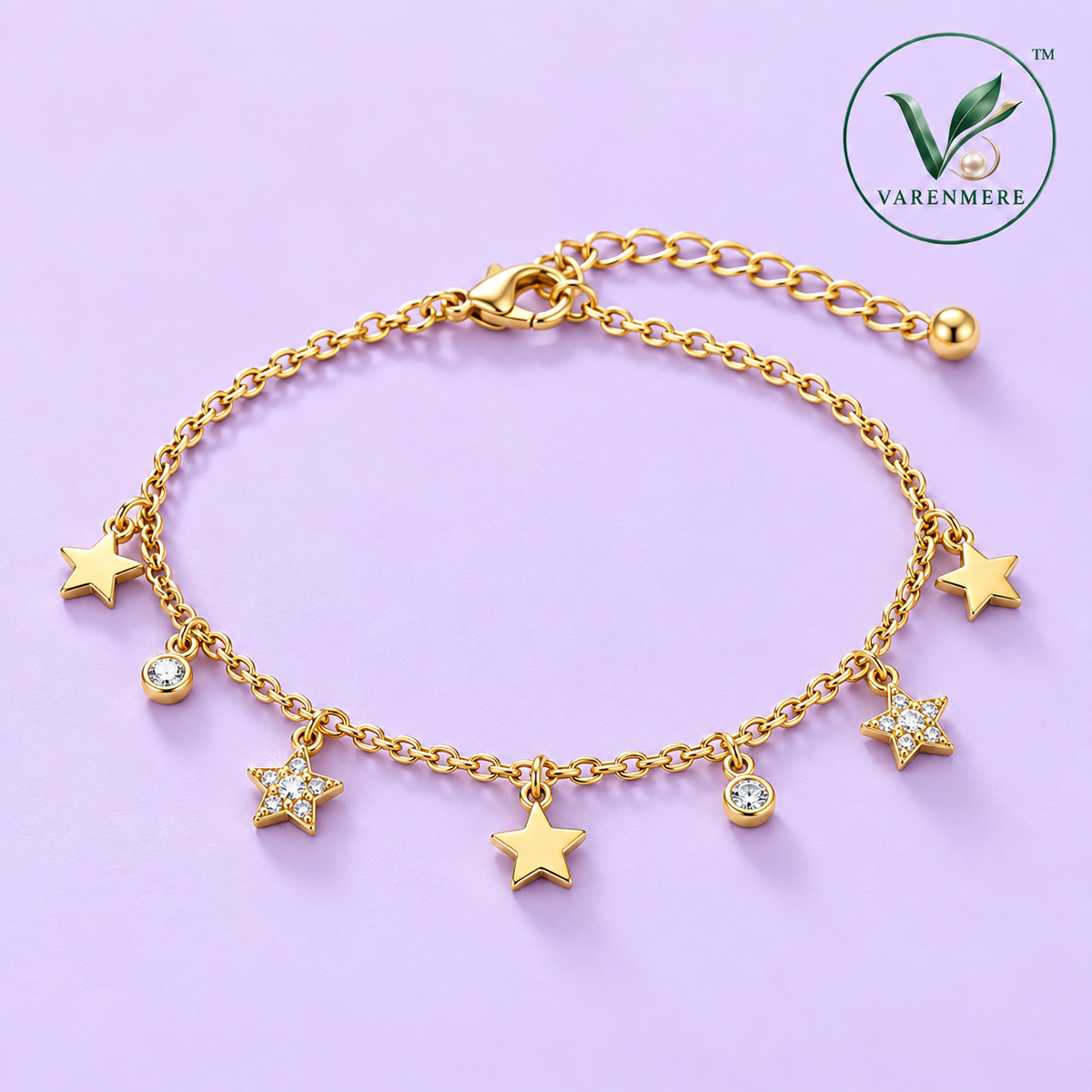 Varenmere™ Star Charm Chain Bracelet