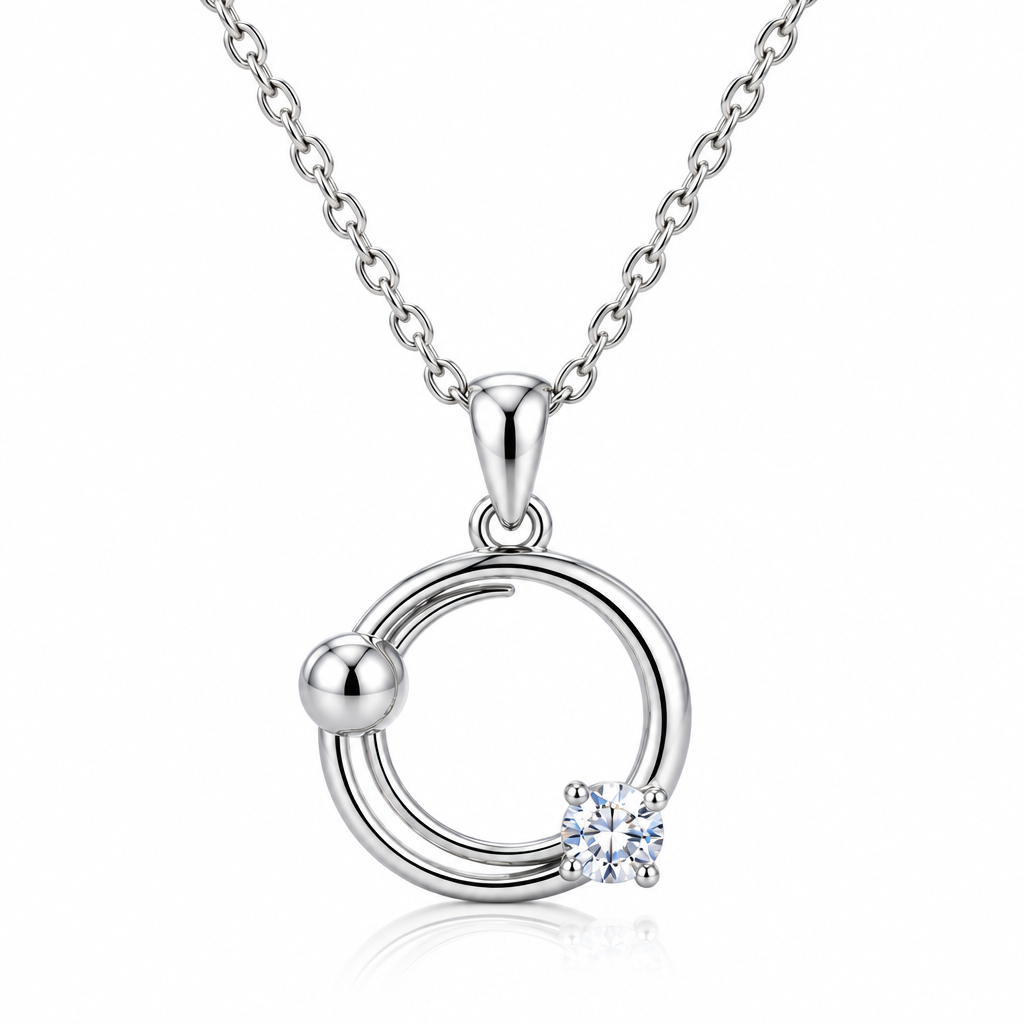 Varenmere™ Orbital Crystal Pendant Necklace