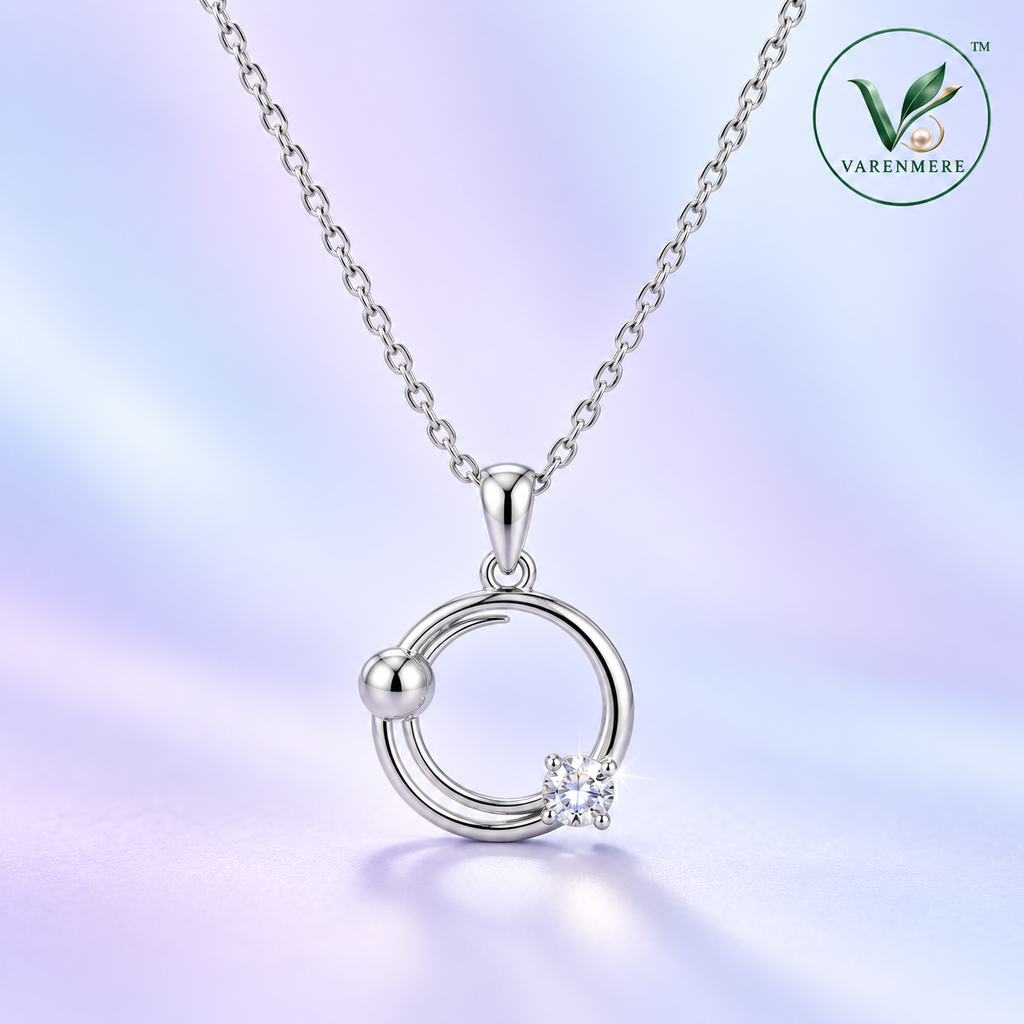 Varenmere™ Orbital Crystal Pendant Necklace