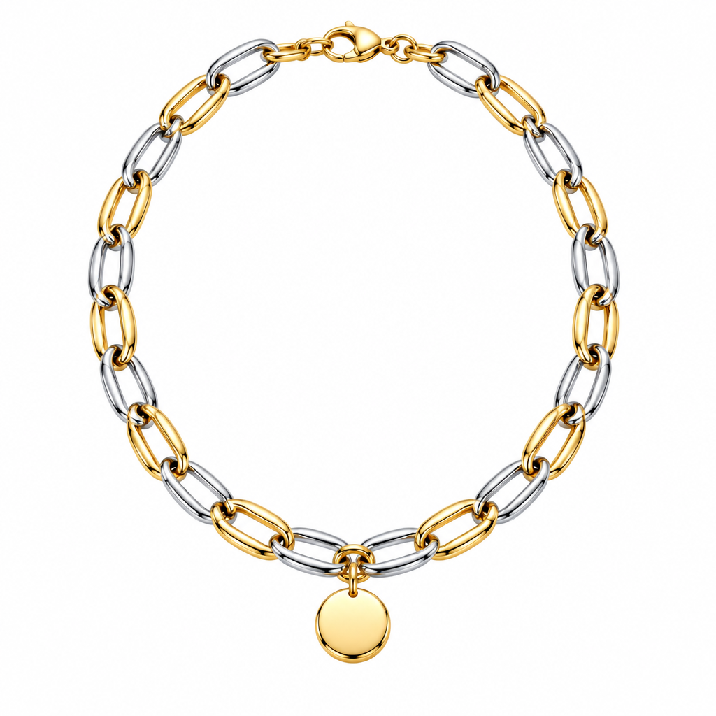 Varenmere™ Mixed-Metal Link Pendant Necklace
