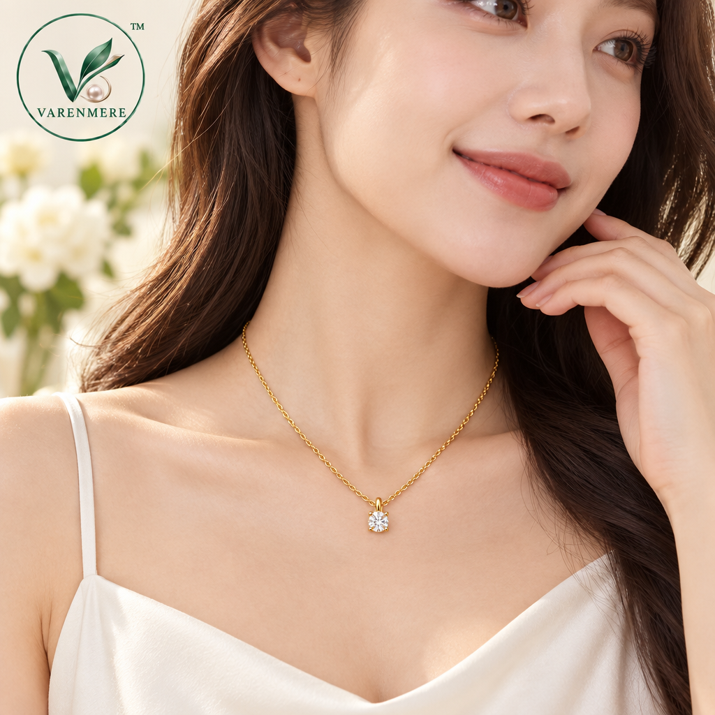 Varenmere™ Classic Solitaire Pendant Necklace