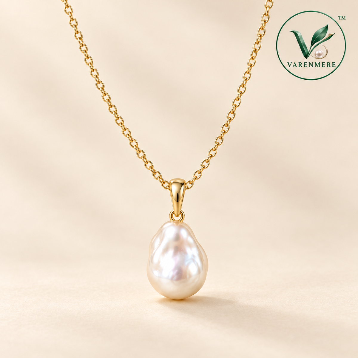 Varenmere™ Baroque Pearl Pendant Necklace