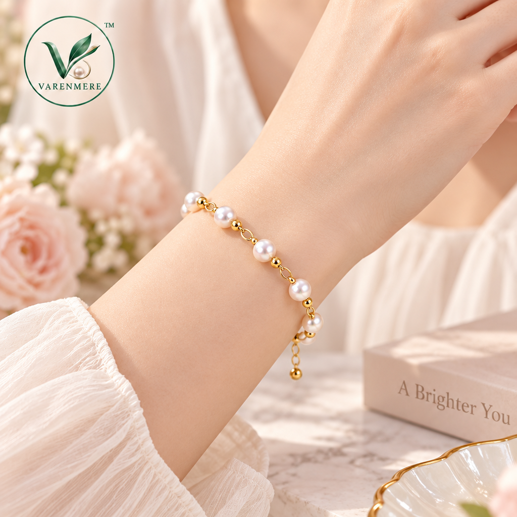 Varenmere™ Pearl & Chain Layering Bracelet