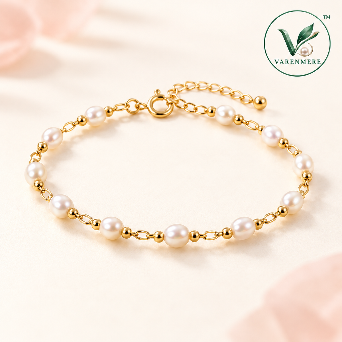 Varenmere™ Pearl & Chain Layering Bracelet